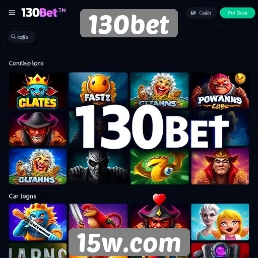 Diversidade de jogos oferecidos na plataforma 130bet