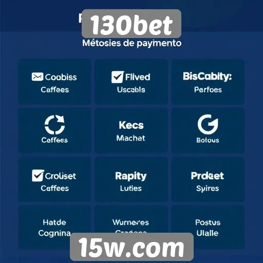 Métodos de pagamento disponíveis no 130bet